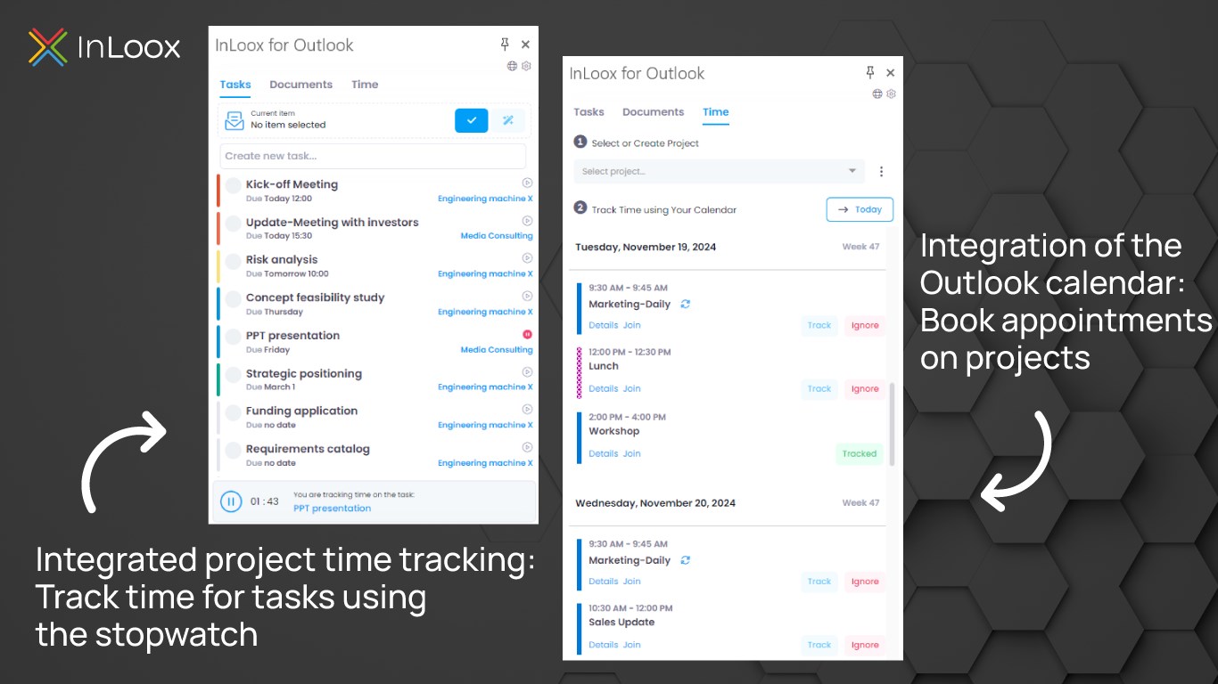 Snapshot 5 of InLoox for Outlook