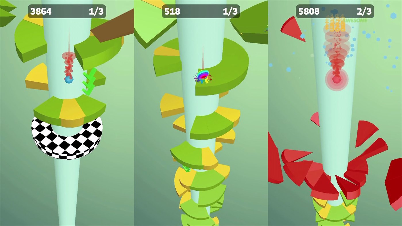 #4. Helix Jump (Windows) 게시자: QubicGames S.A.