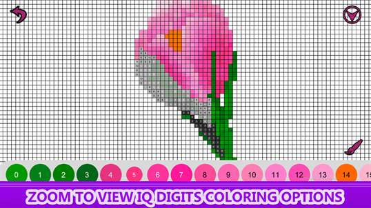 Flowers Color by Number - Pixel Art , Sandbox Coloring screenshot 5