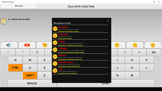 TALK WITH YOUR FINGERS screenshot 2