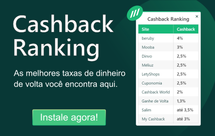 Cashback Ranking: Comparador de Cashbacks small promo image