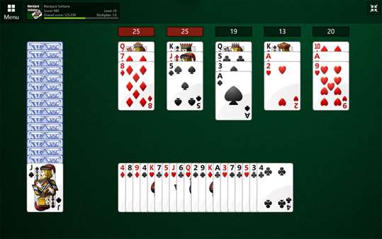 Blackjack Solitaire screenshot 3