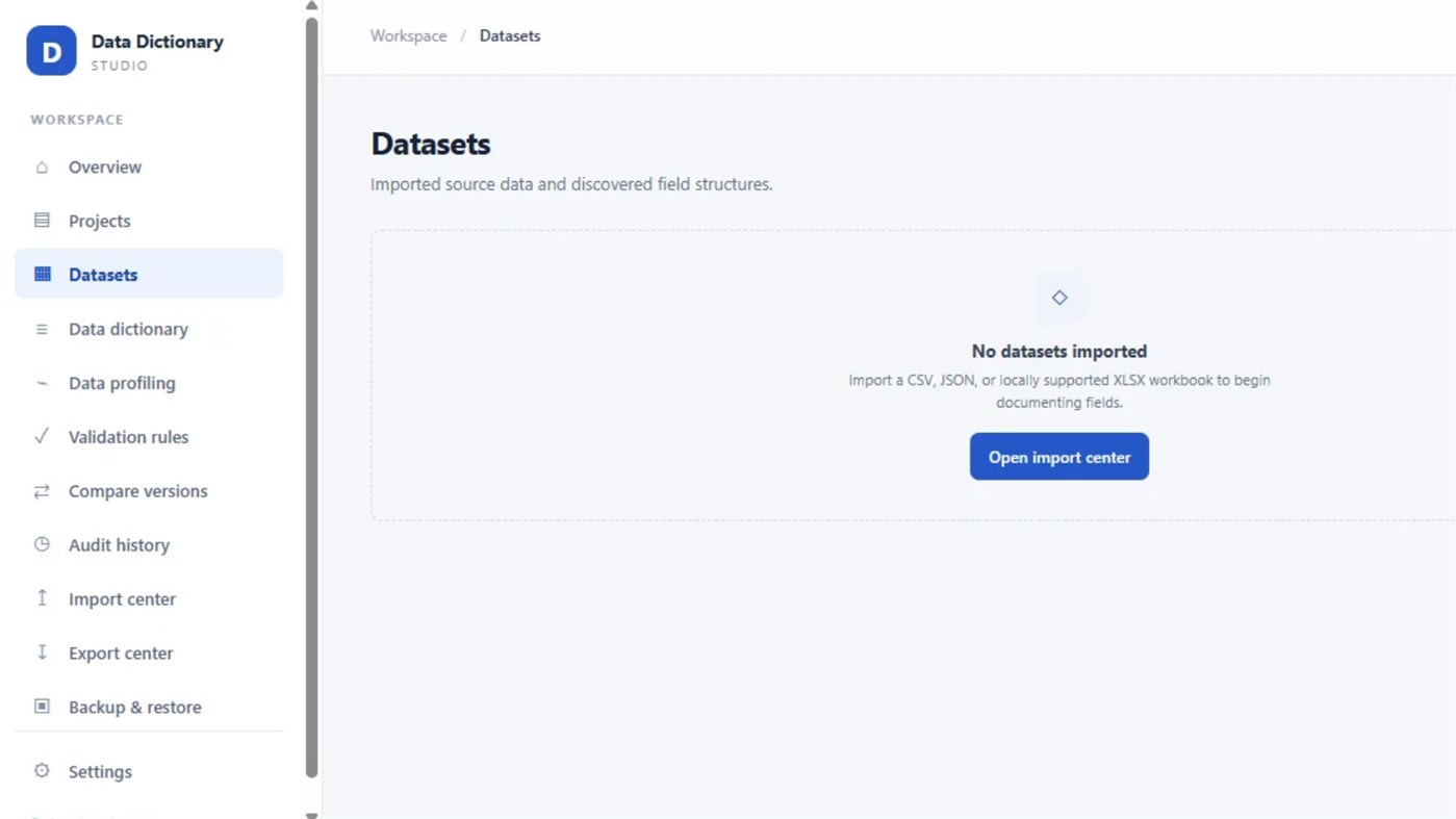 #2. Data Dictionary Studio (Windows) Door: Zara Usman
