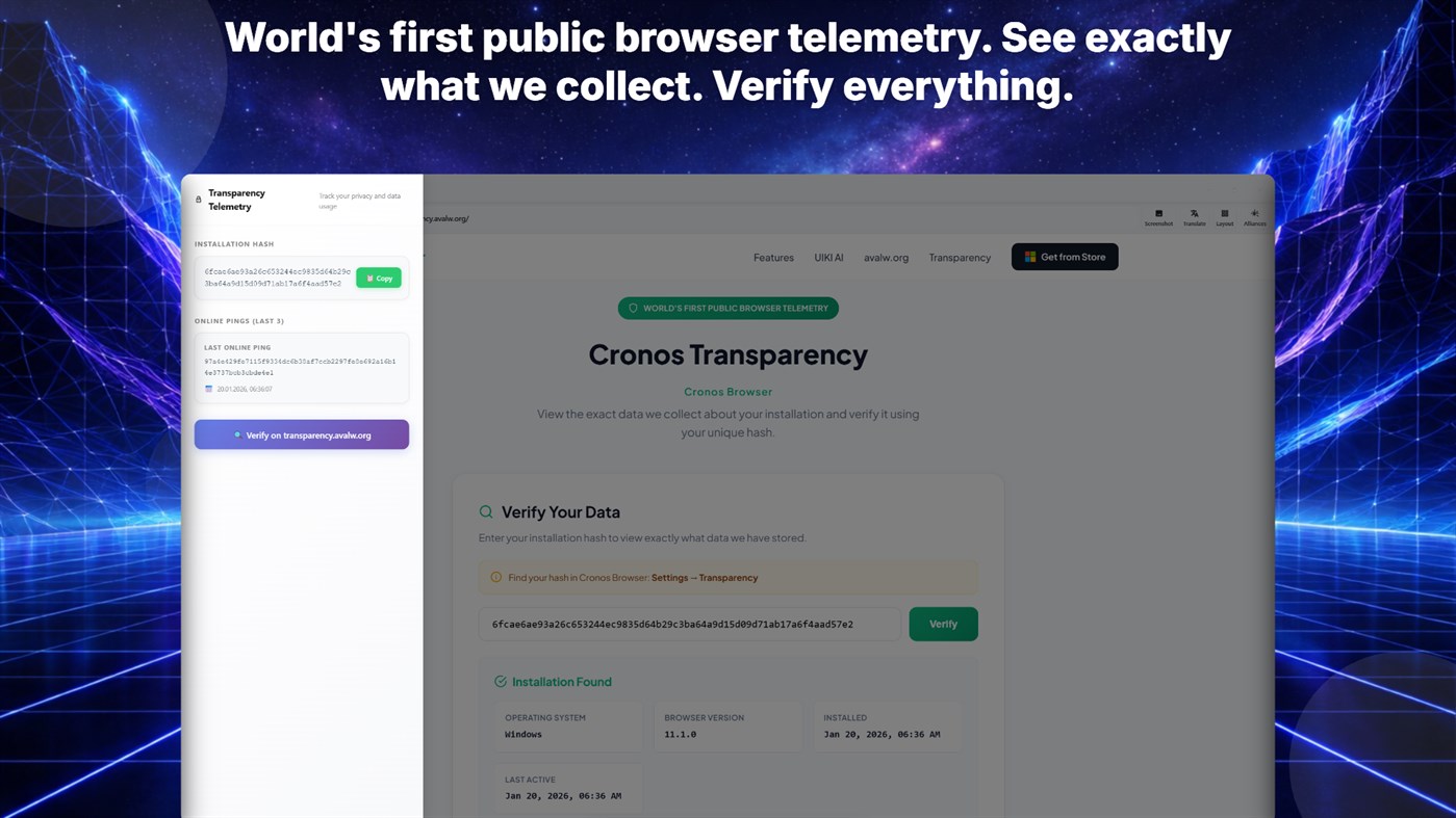 #3. Cronos Browser (Windows) Ved: Avalw