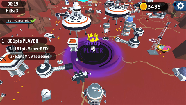 Hole io: Red Planet DLC screenshot 1