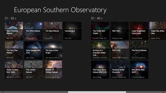 European Southern Observatory screenshot 2