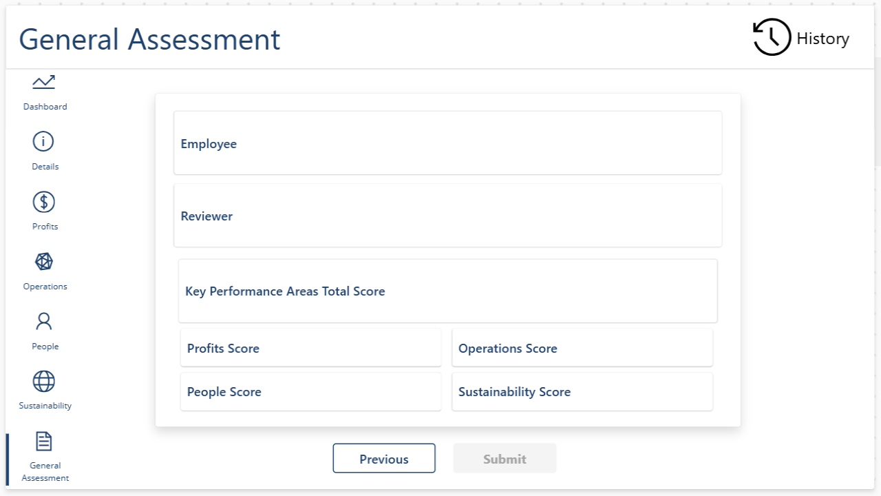 Snapshot 1 of Performance Review solution