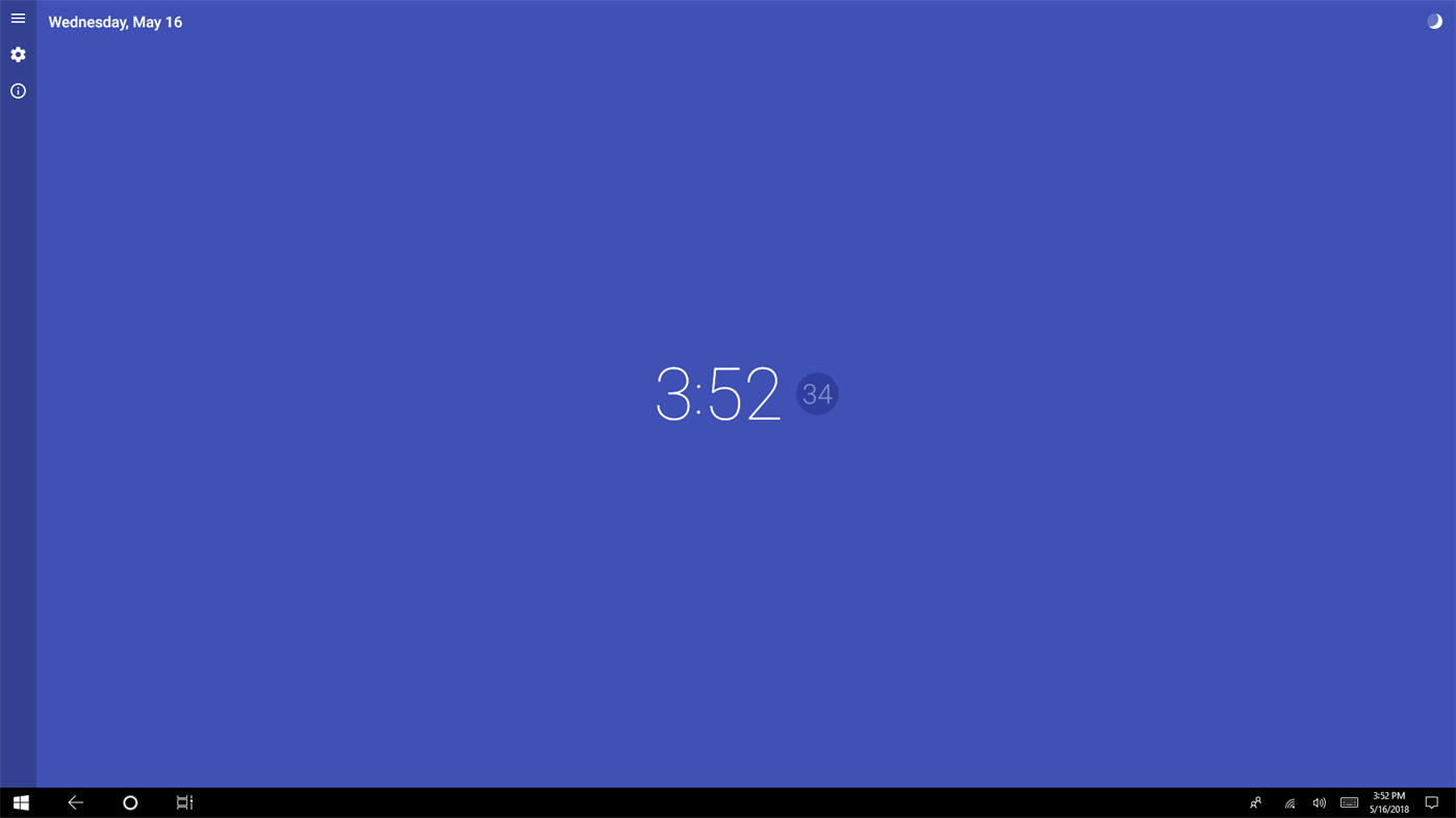 #1. hTime - Material Clock (Windows) Podle: Hayes Studios