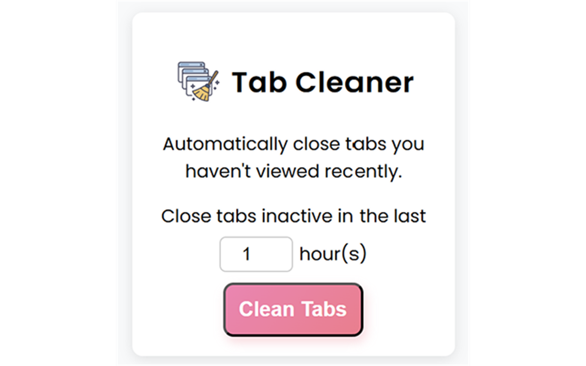 Tab cleaner for edge edge add on
