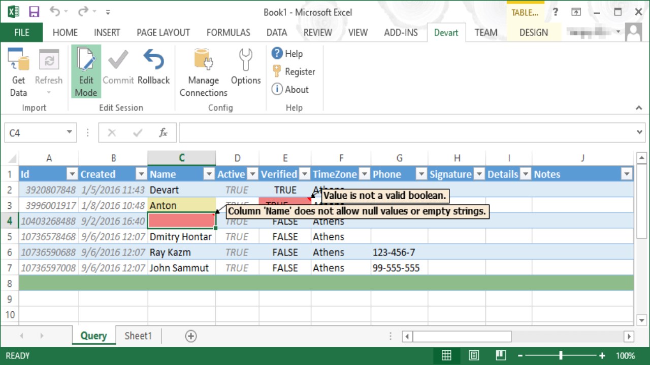 Snapshot 4 of Devart Connector for Zendesk from Excel