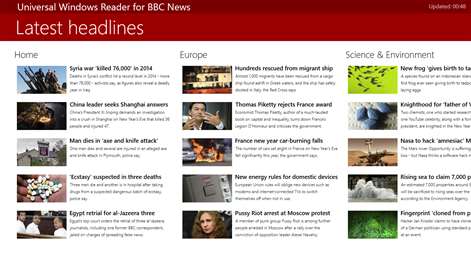 Universal Windows Reader for BBC News Screenshots 1