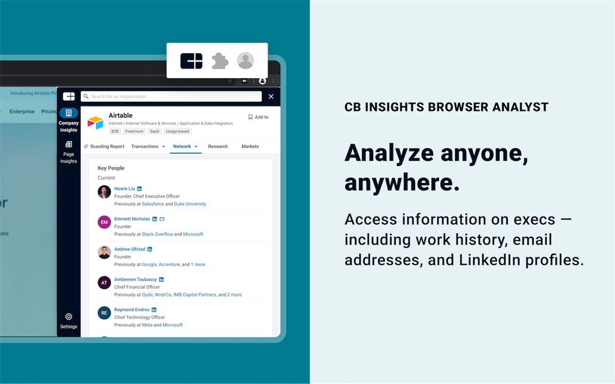CB Insights: Browser Analyst - AI Business Insights