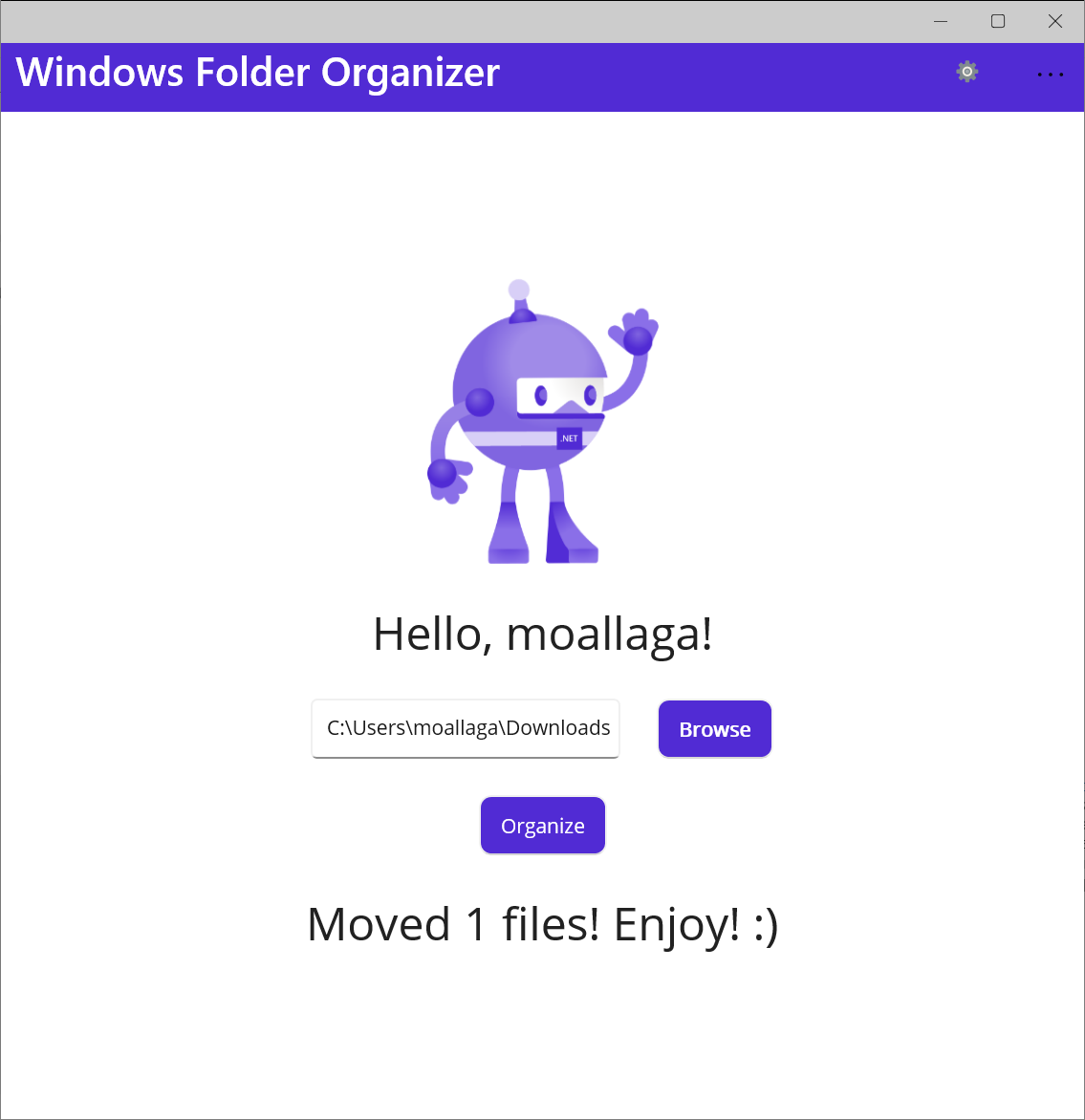 Windows Folder Organizer Screen Records 2