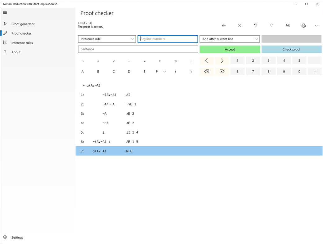 #3. Natural Deduction using Strict Implication (Windows) By: Jukka Häkkinen