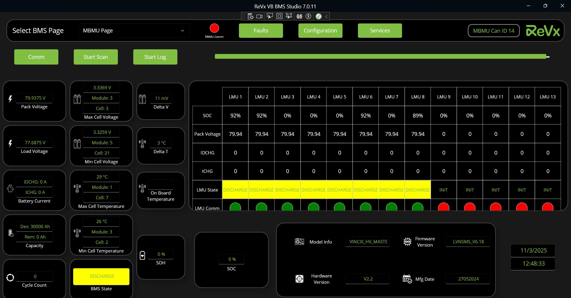 ReVx VB BMS Studio screenshot