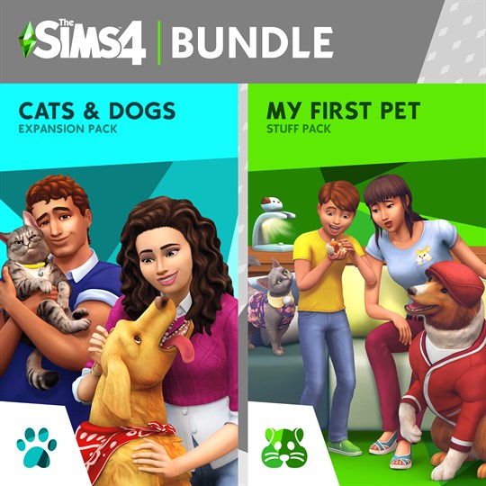 The Sims™ 4 Cats and Dogs Plus My First Pet Stuff Bundle for xbox