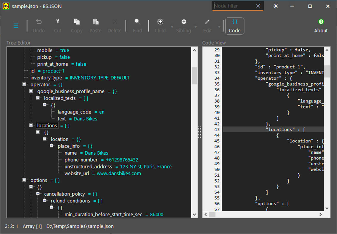 #7. BS.JSON (Windows) De: Broto Suseno
