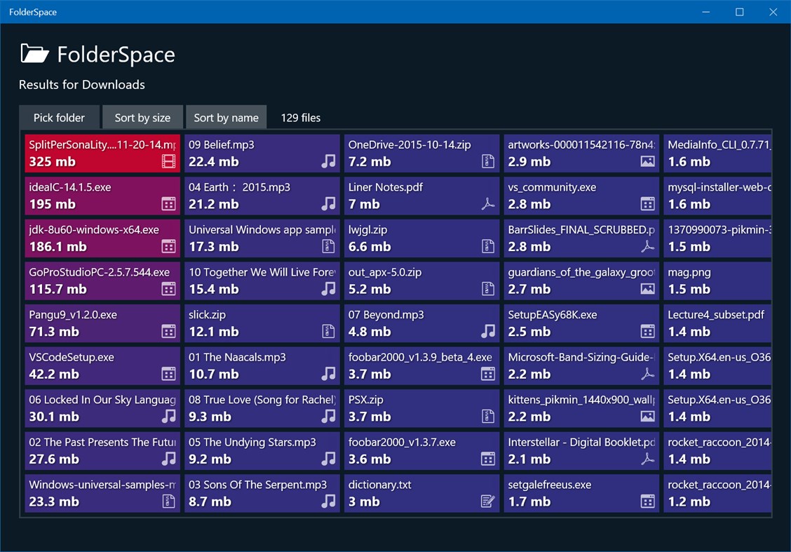 #3. FolderSpace (Windows) Podle: midkay