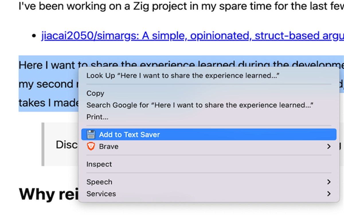 Text Saver