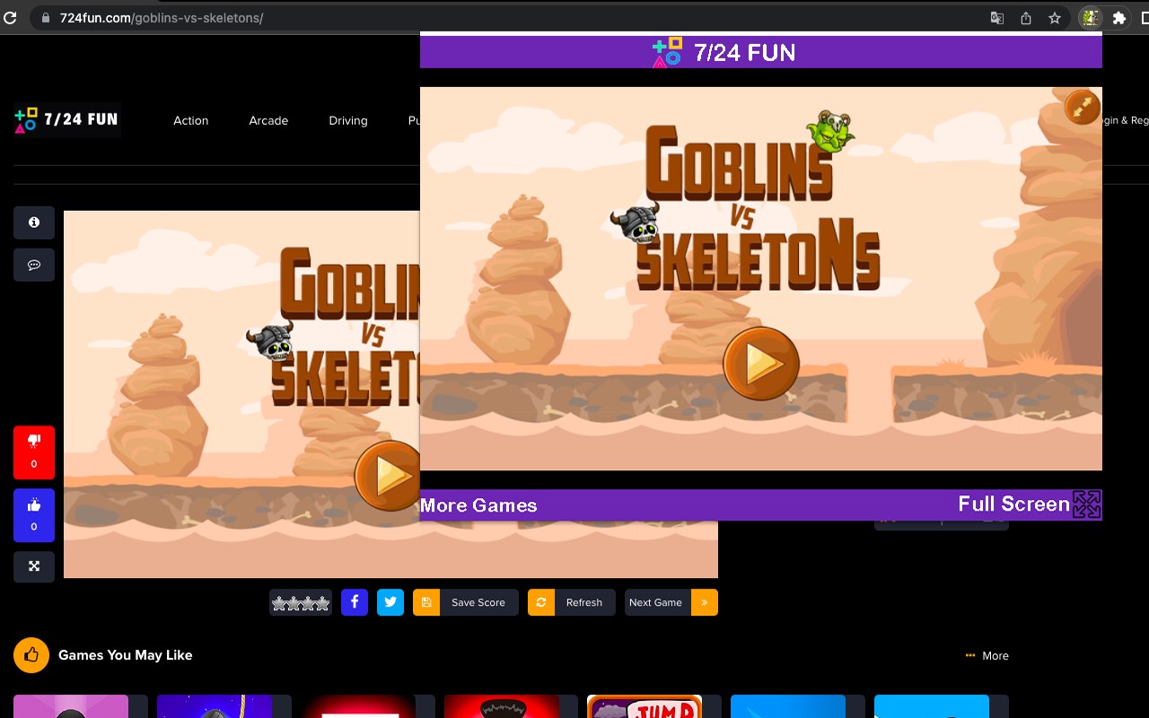 Goblins vs Skeletons Game