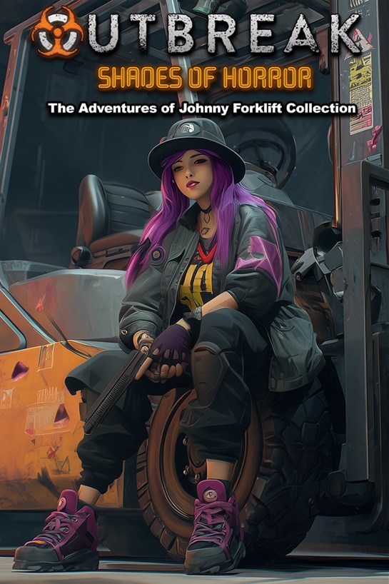 Imagem da caixa de Outbreak: Shades of Horror The Adventures of Johnny Forklift Collection