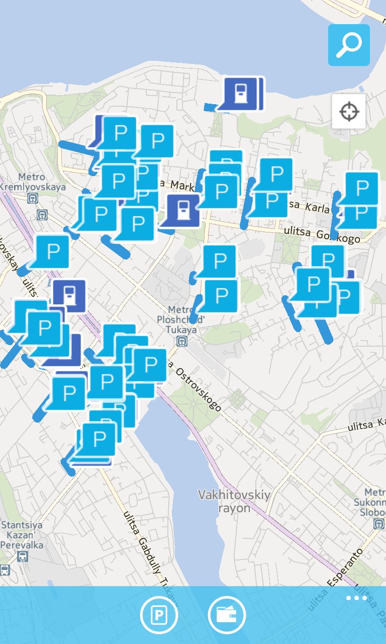 Карта платных парковок в воронеже