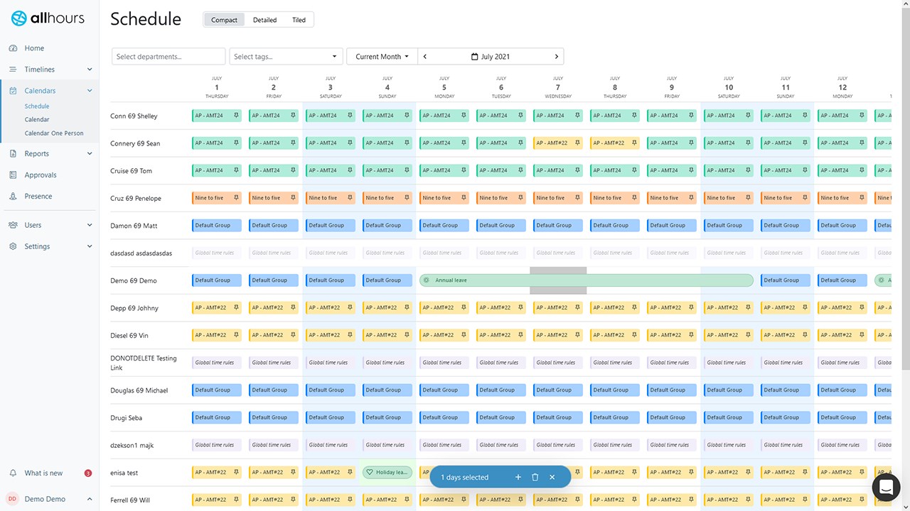 Snapshot 5 of SPICA All Hours - Time and Attendance