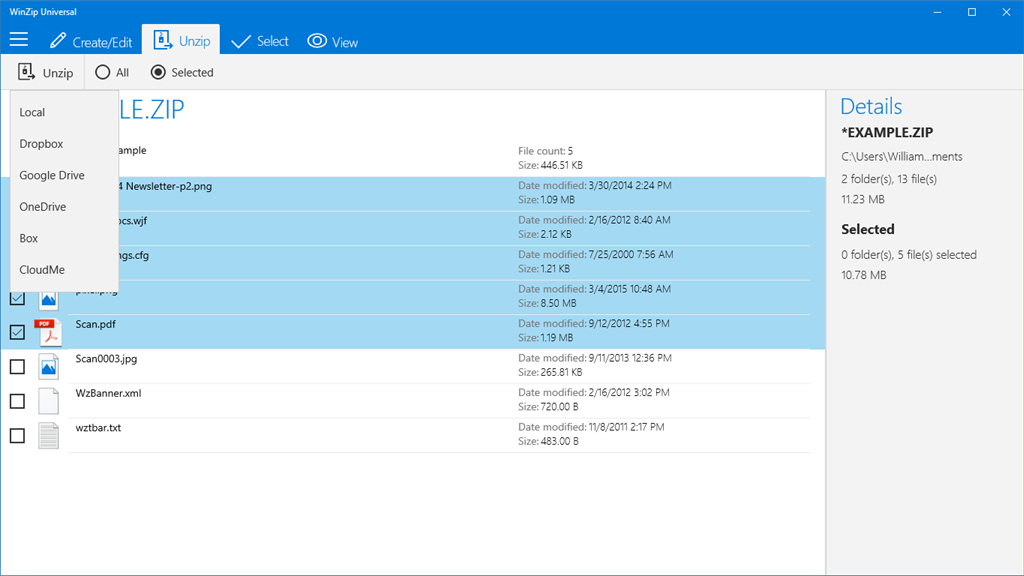WinZip Universal_5