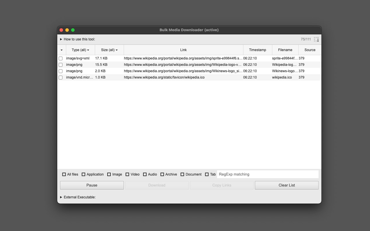 Bulk Media Downloader