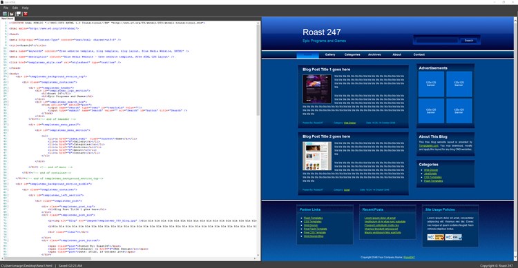 Edit HTML - PC - (Windows)