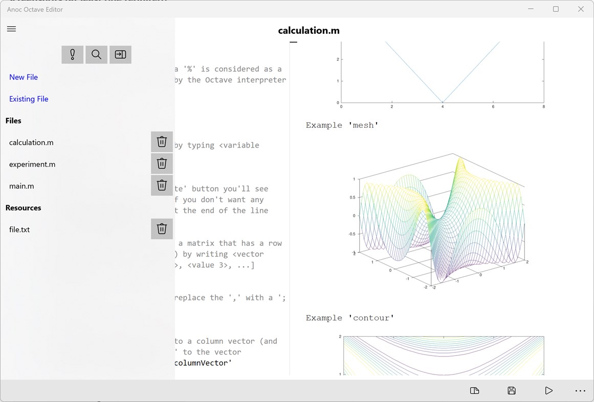 #2. Anoc Octave Editor (Windows) By: verbosus.com