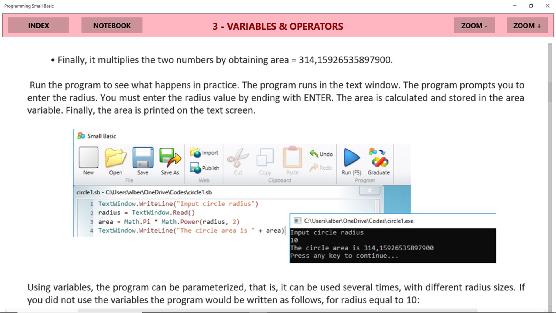 Programming Small Basic - Microsoft Apps