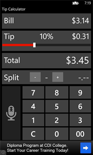 Voice Tip Calculator screenshot 3