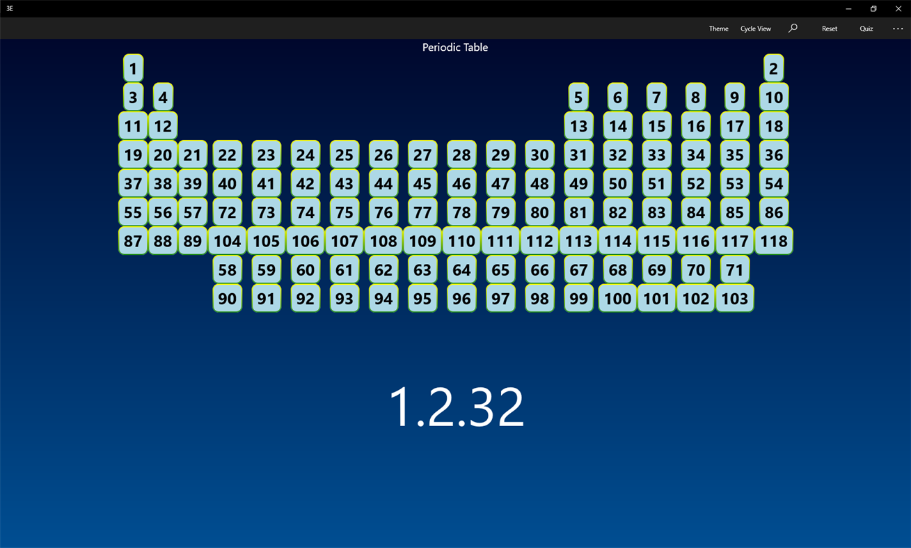 #9. 3E - Periodic Table Exercise (Windows) De: C3P0