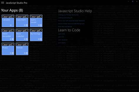 JavaScript Studio Screenshots 1
