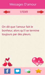 Messages D'amour  screenshot 2