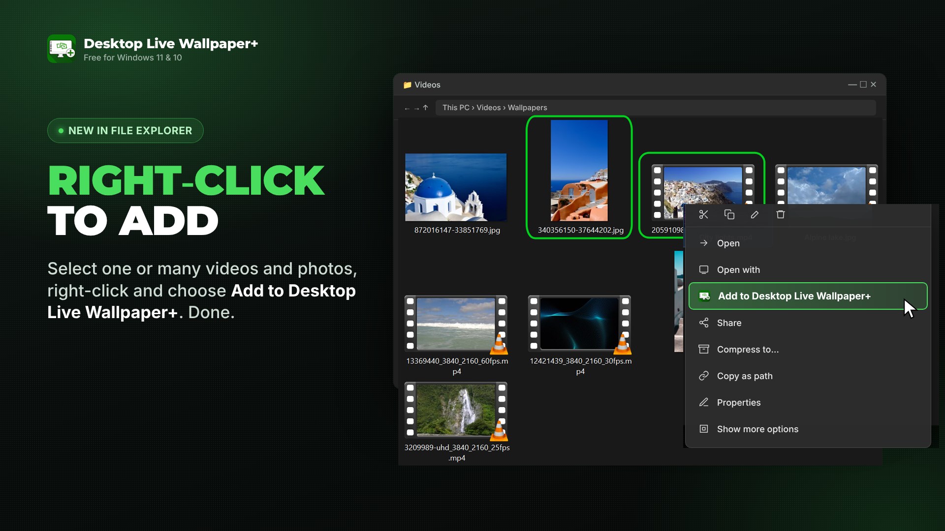 Desktop Live Wallpaper+: Video Wallpaper screenshot