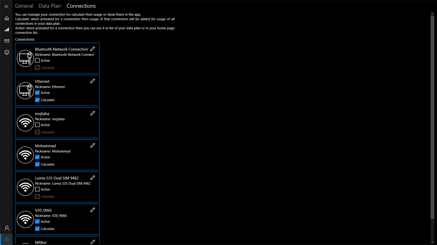 #5. DataUsage (Windows) Ved: Amin Borjian