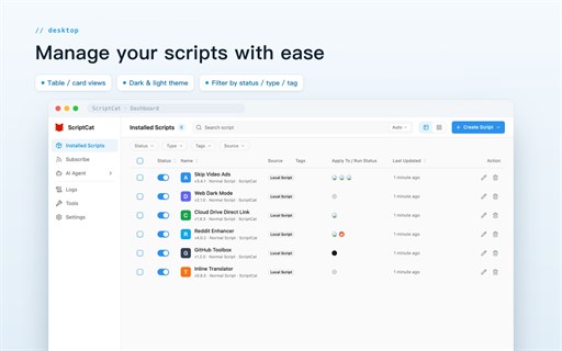 ScriptCat: Browser Scripting & Automation