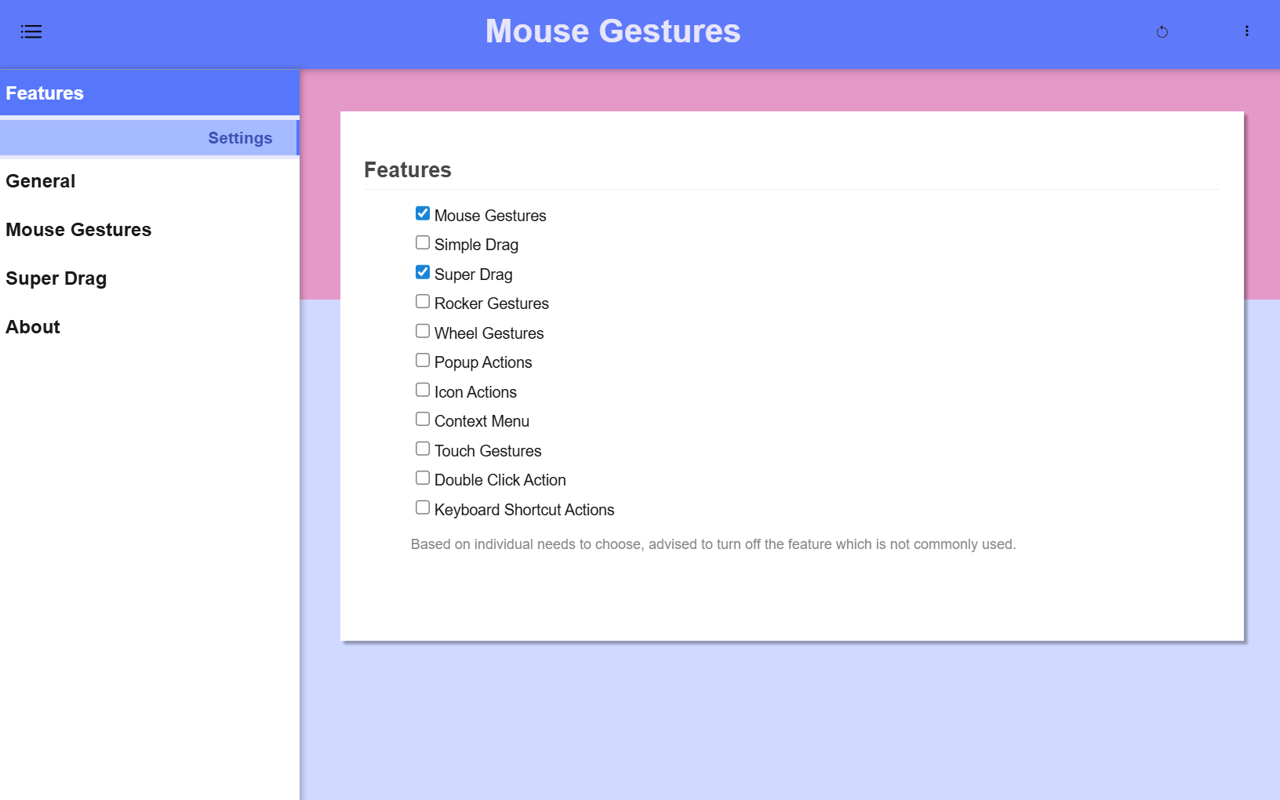 Mouse Gestures