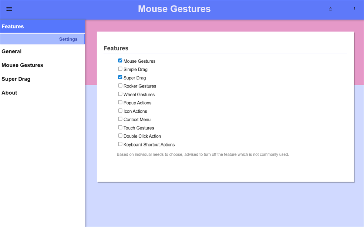 Mouse Gestures