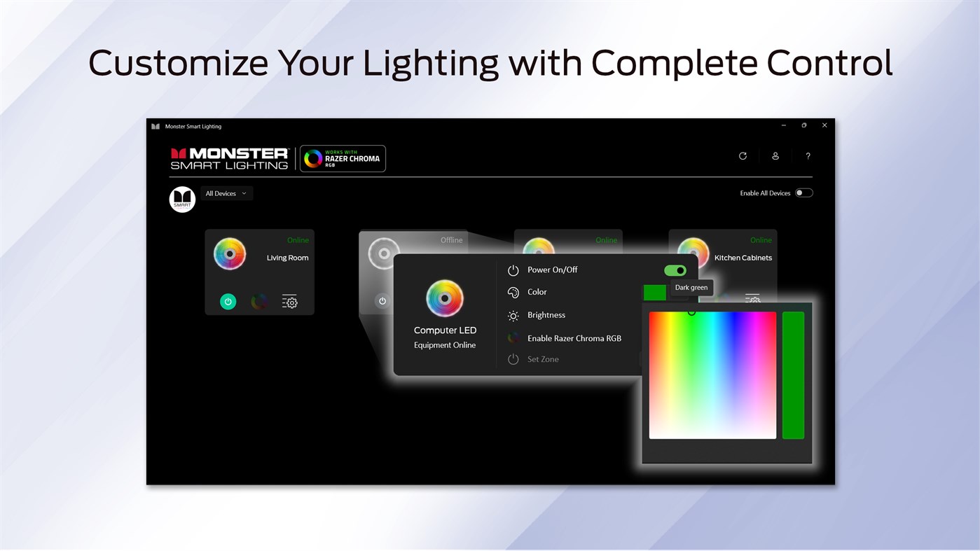 #3. Monster Smart Lighting (Windows) Tekijänä: JEM Accessories Inc