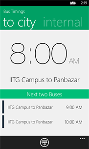Bus Timings screenshot 2