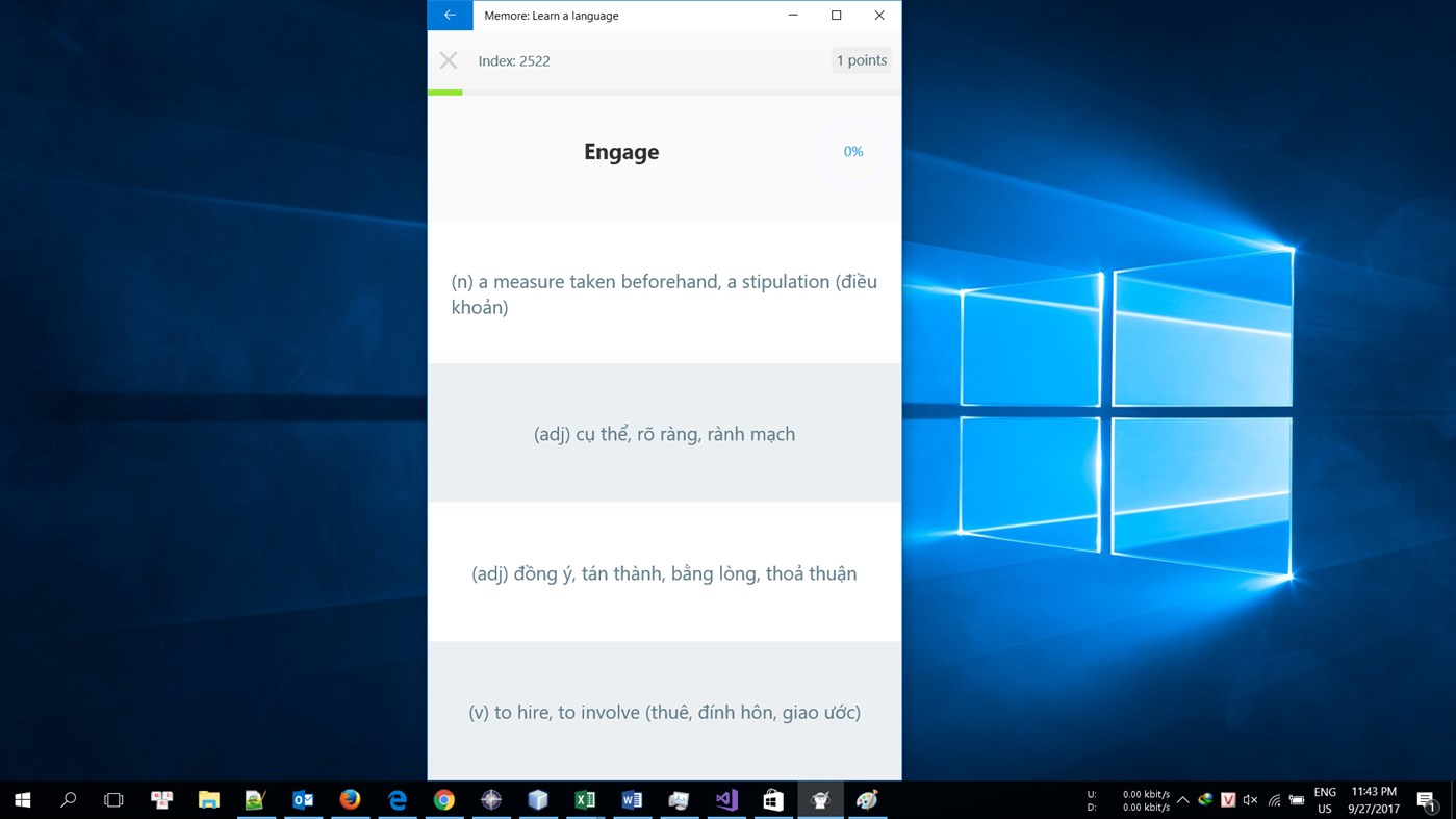 #5. Memore: Learn A Language (Windows) Podle: Vu Van Tuan