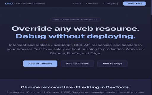 Live Resource Override Stats, Downloads & Safety Check | Chrome-Stats