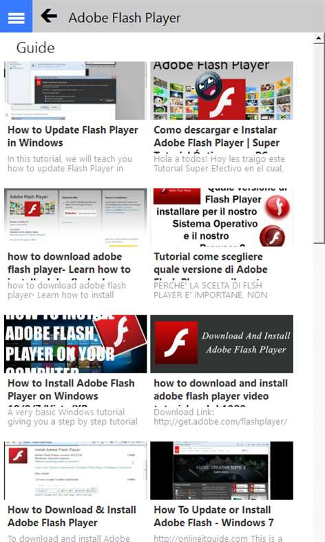 Adobe flash player Advanced UserGuide for Windows 10 free download on 10 App Store