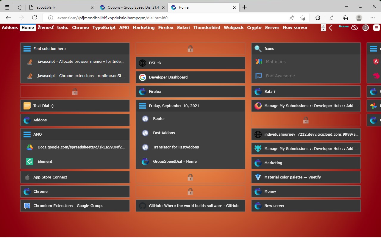 Group Speed Dial Extension Organize Bookmarks Efficiently