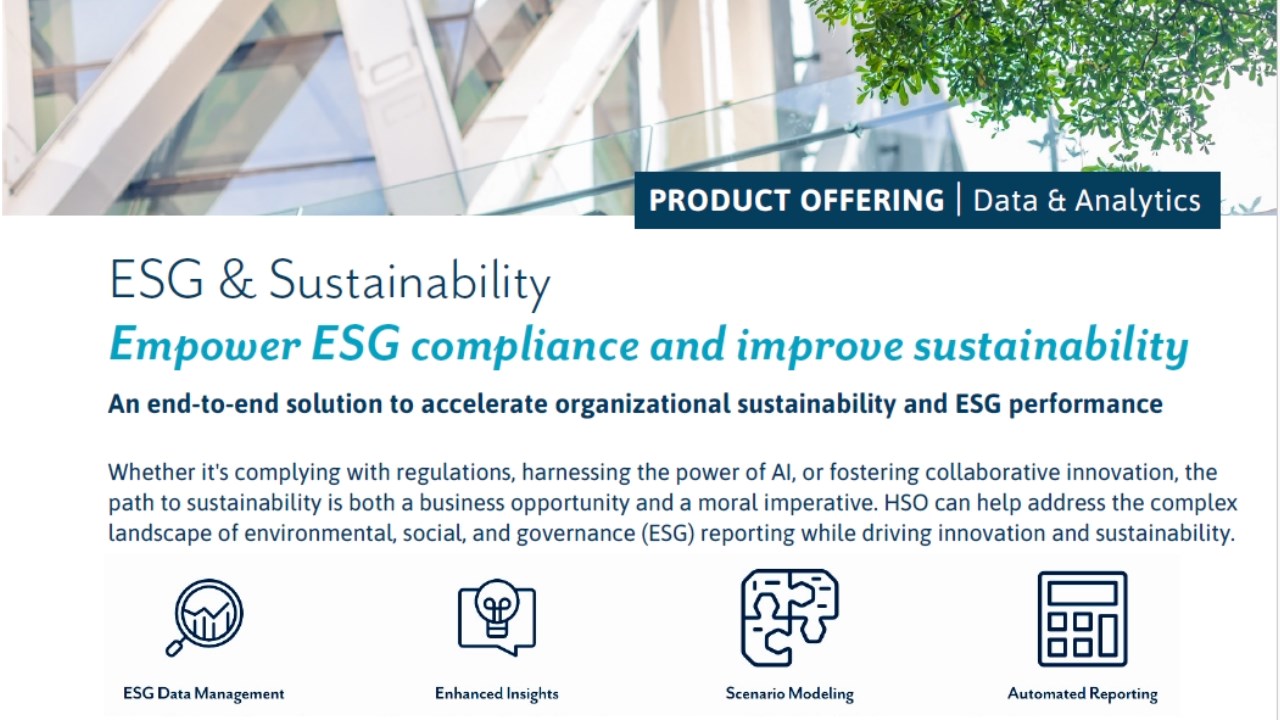 Snapshot 1 of ESG & Sustainability Accelerator