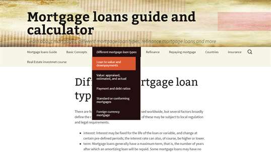 Mortgage calculator and guide screenshot 2