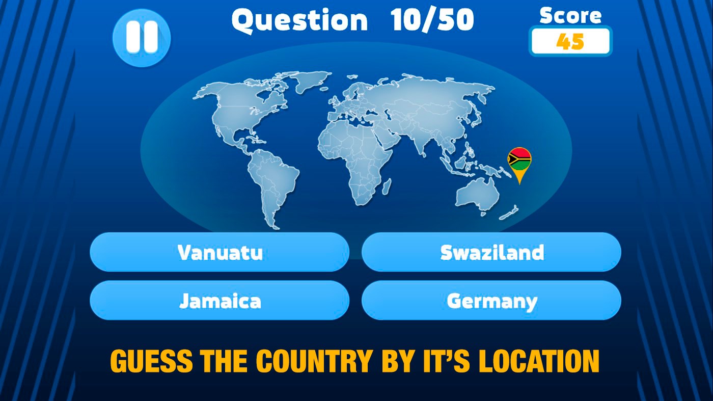 Screenshot 1 World Geography - Map Quiz windows